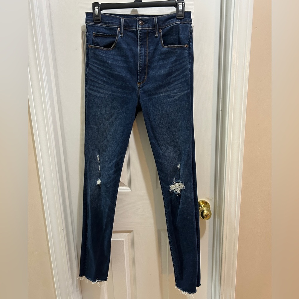 Womens Abercrombie & Fitch Ultra High Rise Super Skinny Jeans size 8